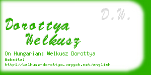 dorottya welkusz business card